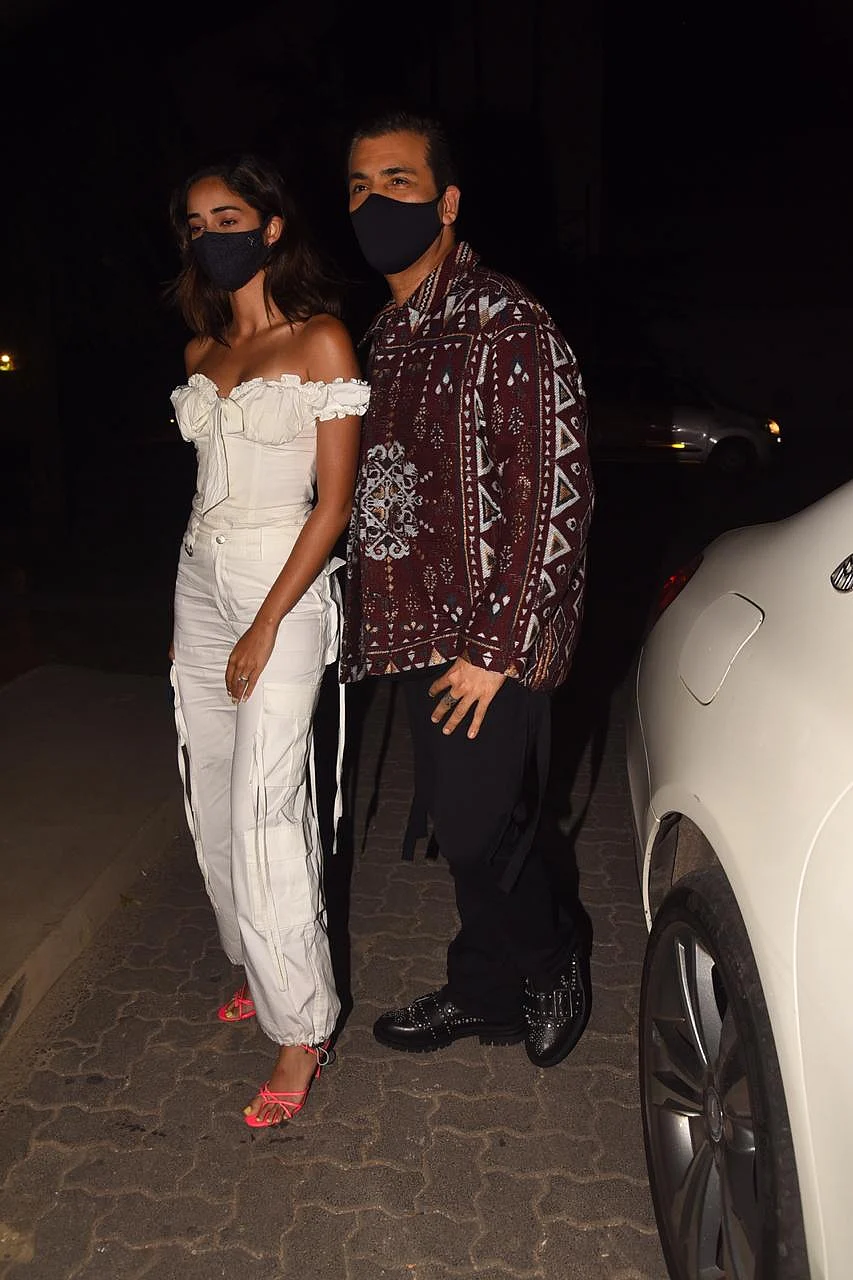 Karan Johar and Ananya Pandey