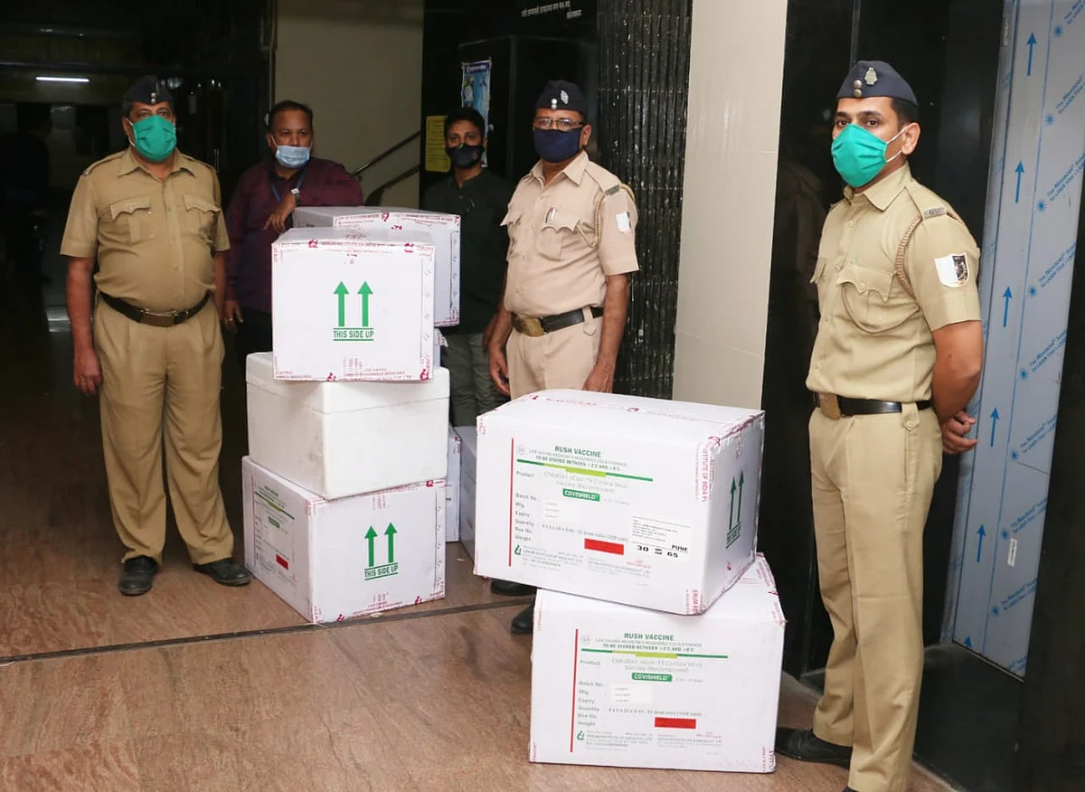 In Pics: Mumbai receives over 1.39 lakh doses of Oxford COVID-19 vaccine Covishield from Serum Institute