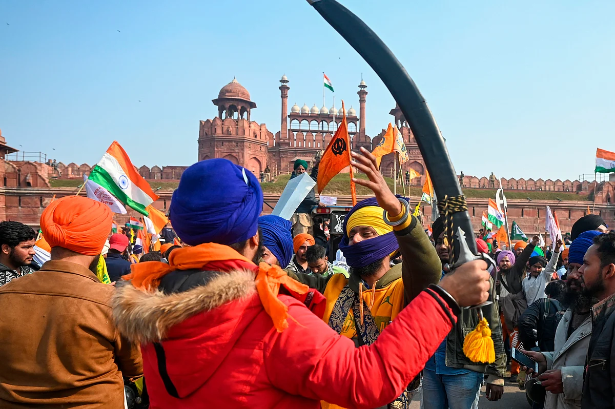 Several protesters had entered the Red Fort on Tuesday