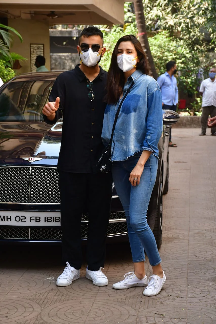 In Pics: Anushka Sharma, Virat Kohli clicked by shutterbugs first time after welcoming daughter
