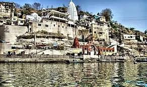 Omkareshwar Jyotirling temple on banks of Narmada river