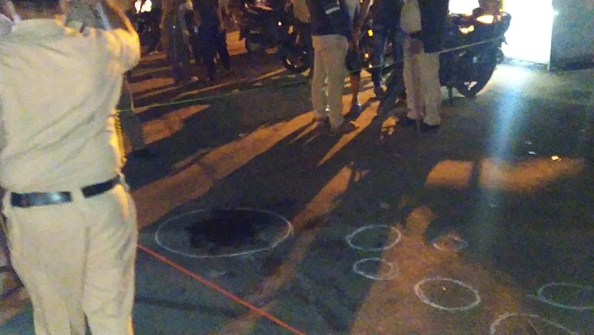 The spot where shootout happened