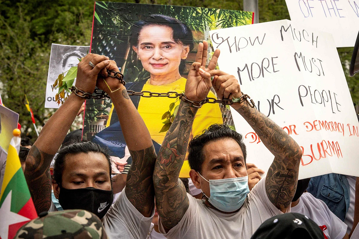Myanmar erupts in one of the largest protests in its history