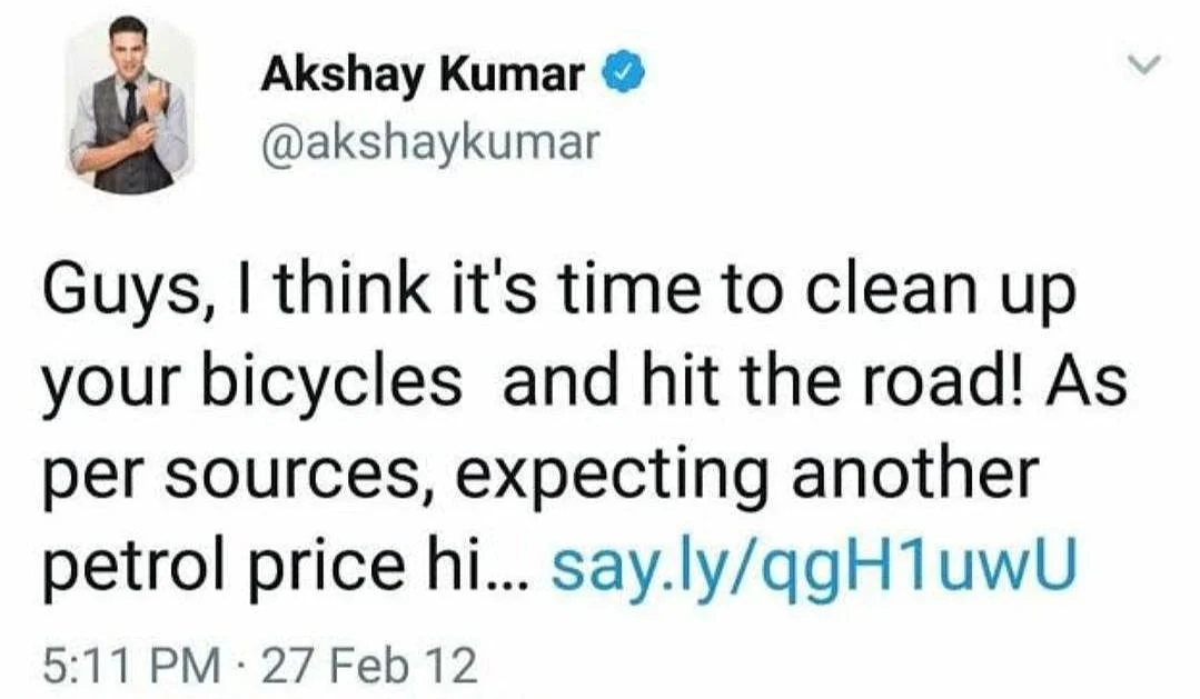 As petrol touches Rs 100, Akshay Kumar's now-deleted tweets on fuel price hike come back to haunt him again