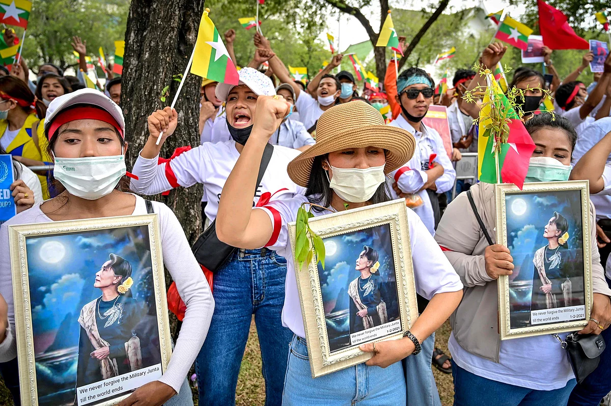 Myanmar erupts in one of the largest protests in its history