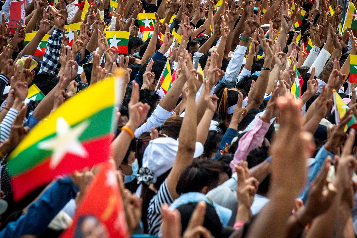 Myanmar erupts in one of the largest protests in its history