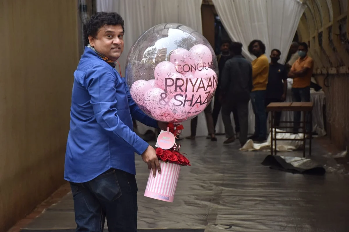 In Pics: Padmini Kolhapure's son Priyaank Sharma all set to tie the knot with Karim Morani's daughter Shaza