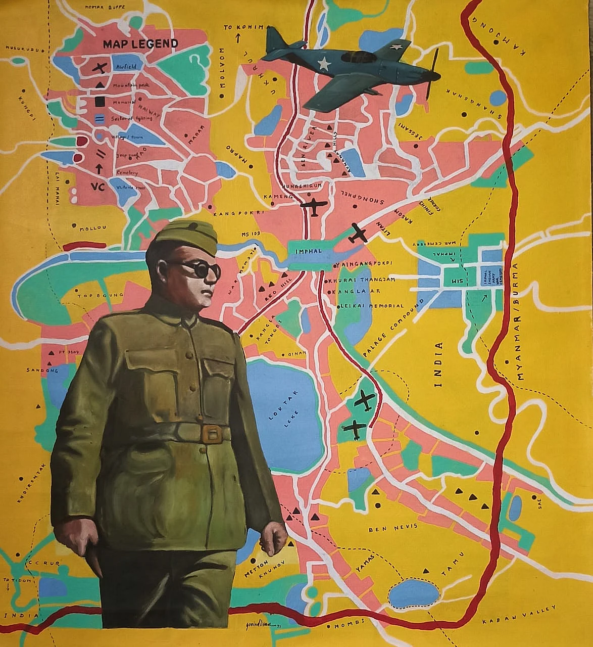 Bhopal: INA soldiers give blood, battlefields become artist’s pilgrimage