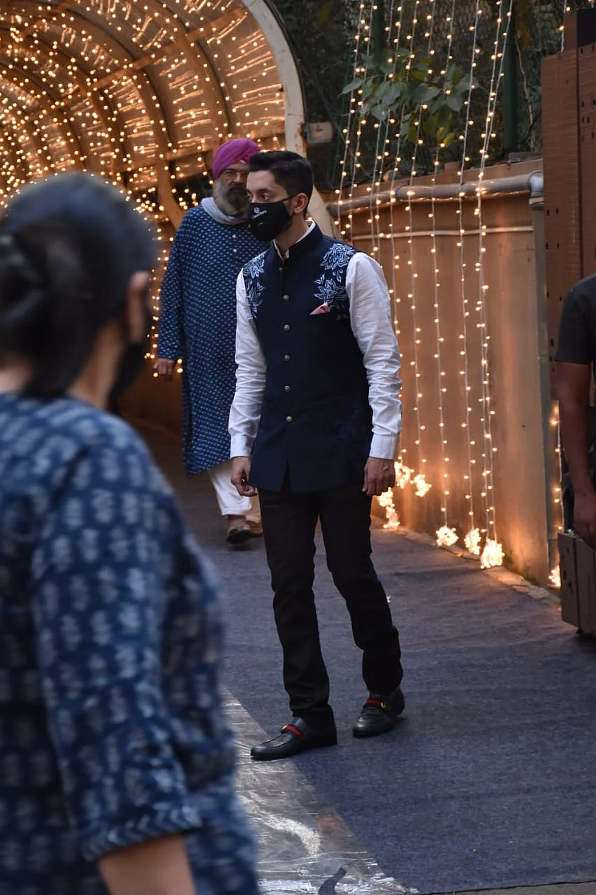 Priyaank Sharma marries Shaza Morani: Anil Kapoor, Nikhil Dwivedi and others attend Padmini Kolhapure's son's wedding; see pics