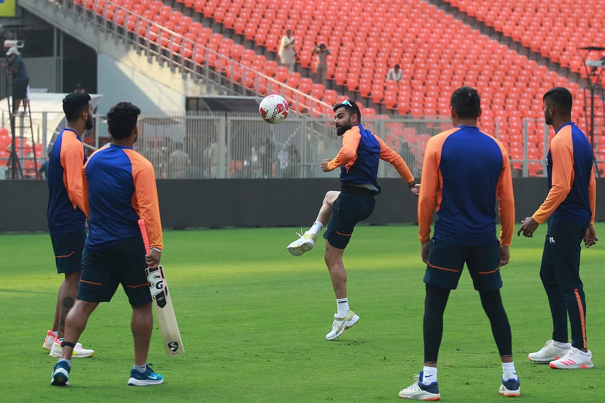 Ind vs Eng, 3rd Test: Virat Kohli and team train in nets ahead of match in Motera Stadium -- see pics