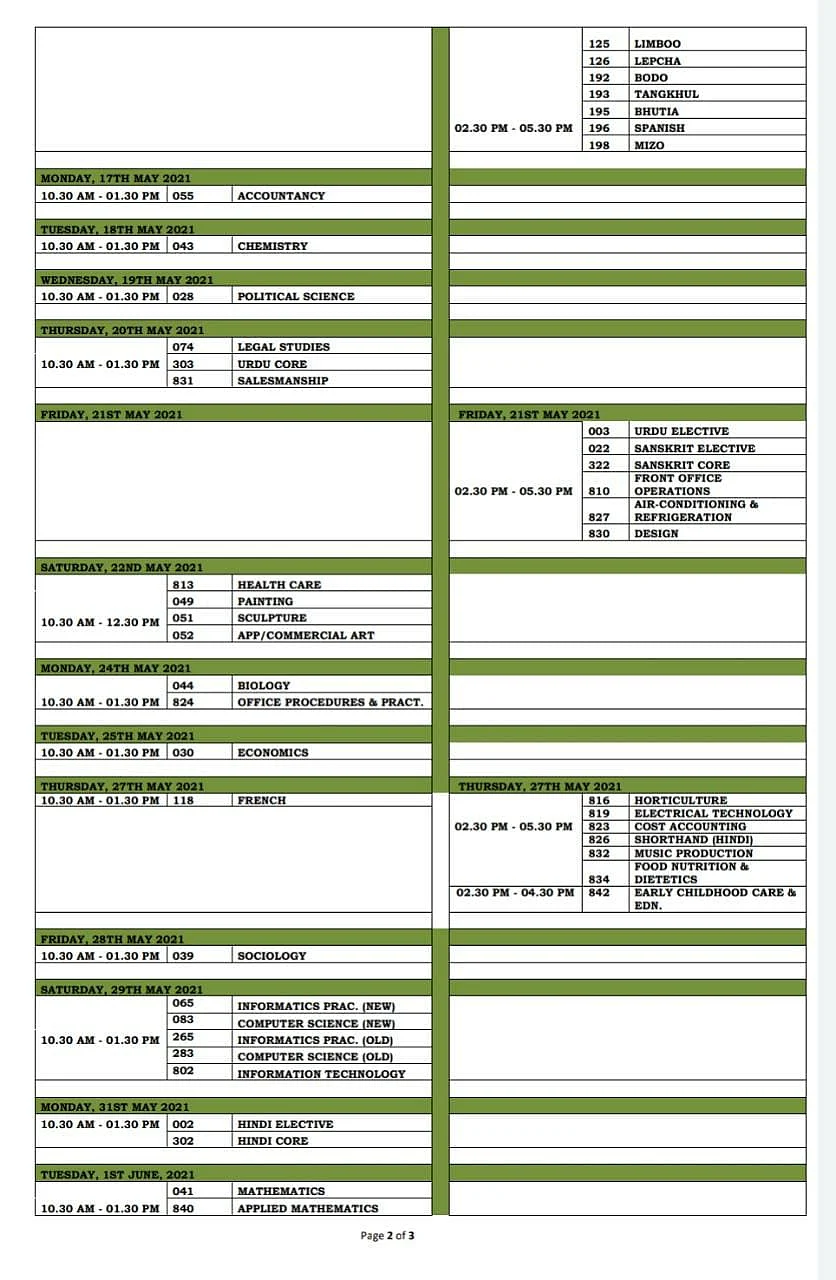 Click here for timetables for Class 10, Class 12 board exams of CBSE, ICSE, state boards