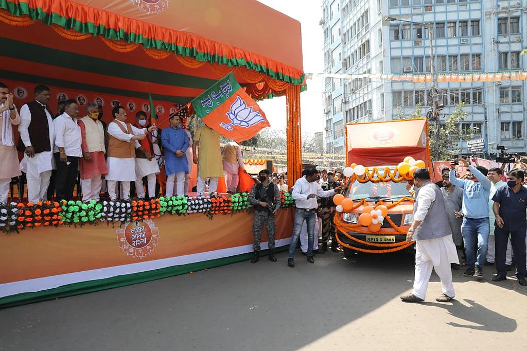 West Bengal: Nadda launches 'Lokkho Sonar Bangla' campaign to crowdsource suggestions for BJP manifesto