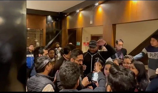 See pics: Ayushmann Khurrana’s young fans mob his hotel