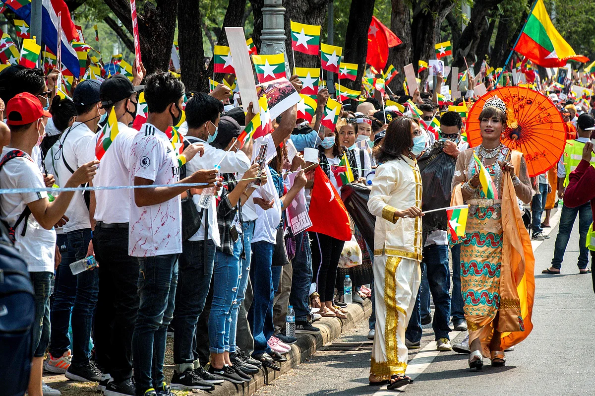 Myanmar erupts in one of the largest protests in its history