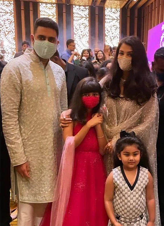 Unseen Pics: Aishwarya, Abhishek, and Aaradhya Bachchan look regal as they attend a family wedding