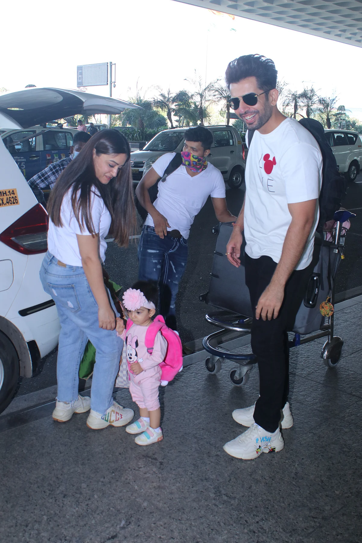 Jay Bhanushali, Mahhi Vij trolled for leaving their adoptive kids at home and travelling with daughter Tara