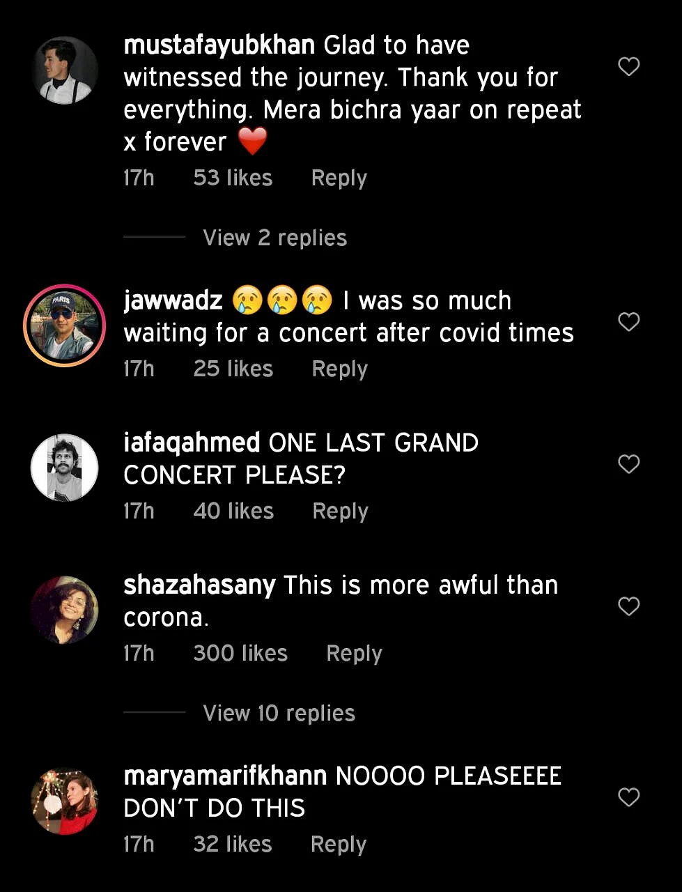 Heartbroken fans bid an emotional farewell to Pakistani rock band Strings upon their retirement