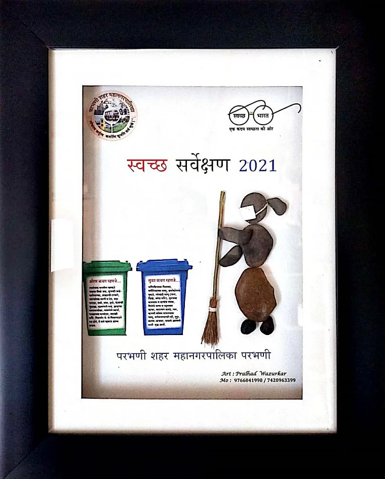 Bhopal: Artist makes pebbles talk, spreads COVID-19 norms awareness with artwork