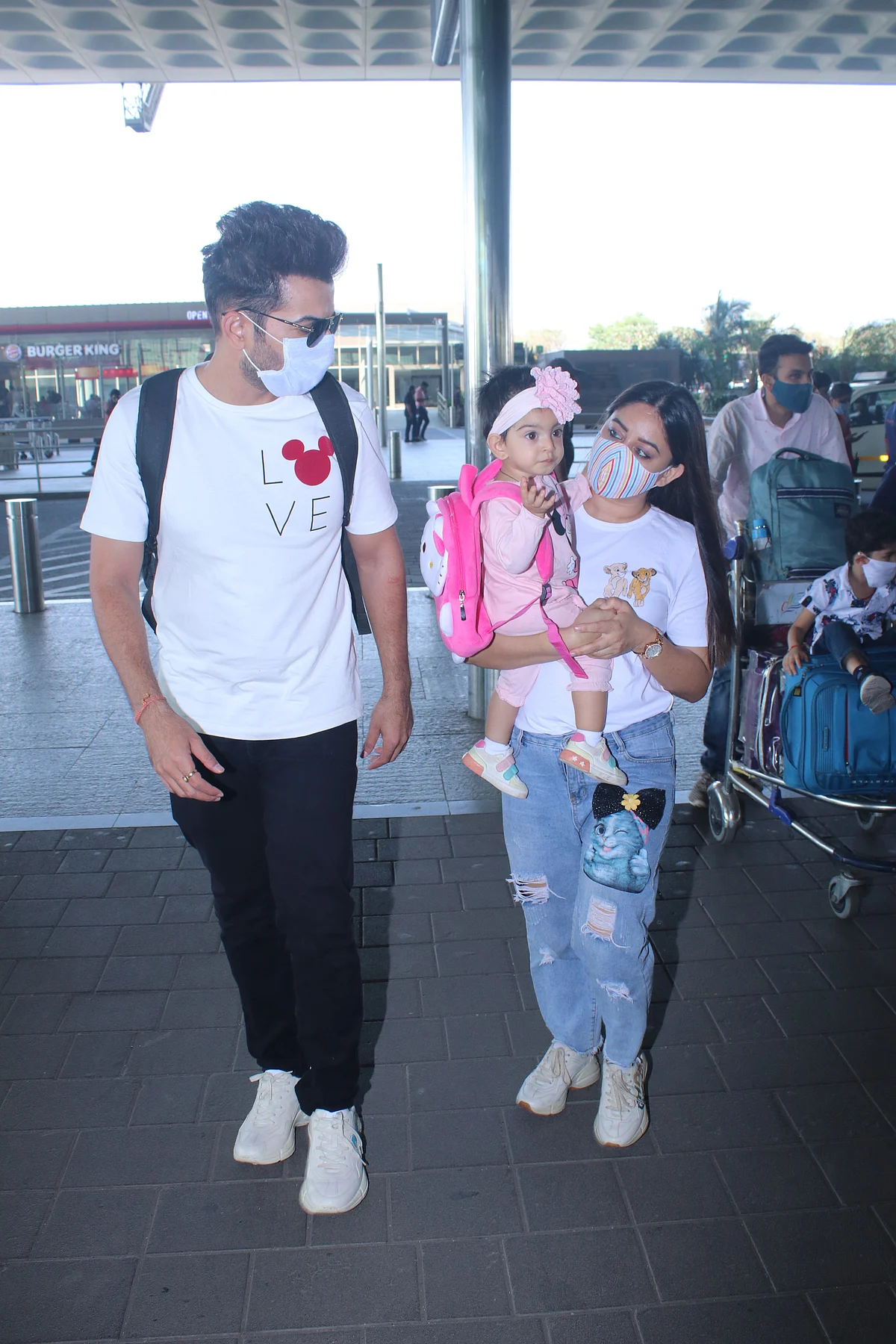 Jay Bhanushali, Mahhi Vij trolled for leaving their adoptive kids at home and travelling with daughter Tara