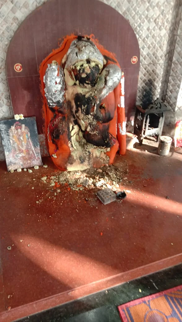 Full view idol of Lord Hanuman