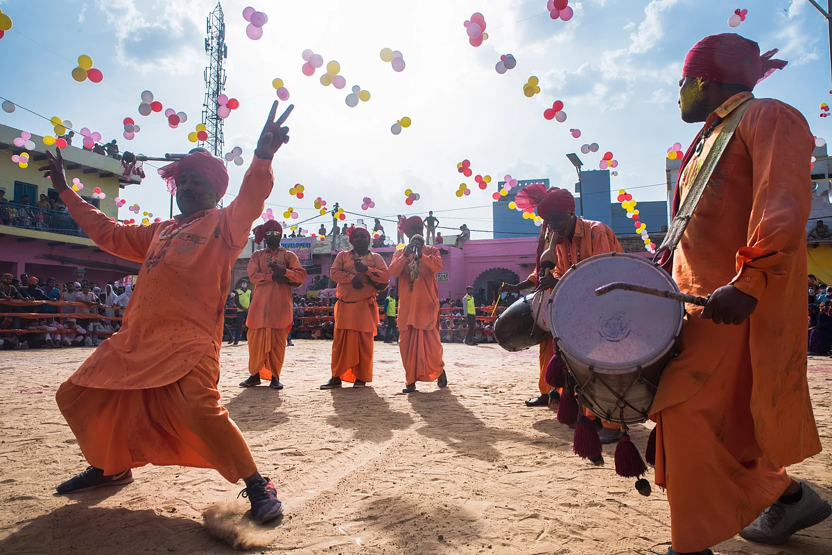 Happy Holi 2021: Experience the essence of 'Lathmar Holi' through these incredible images from 'Barsana'