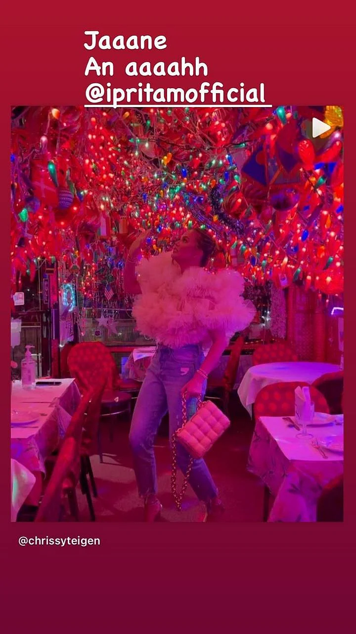 Watch: Chrissy Teigen grooves to Varun Dhawan's 'Jaaneman aah' song at New York restaurant - check out his reaction