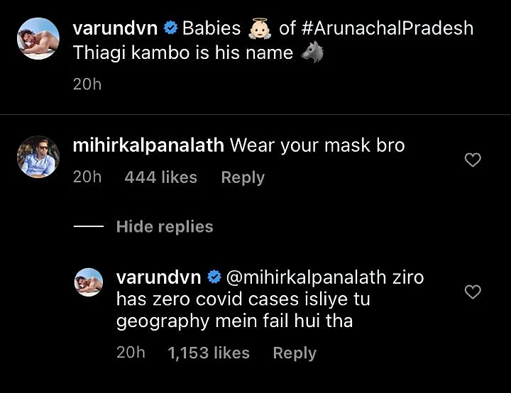 Varun Dhawan hits back at troll who schooled him for not wearing a mask while shooting in Arunachal Pradesh