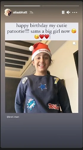 Alia Bhatt wishes beau Ranbir Kapoor's niece Samara on her birthday - check out adorable post