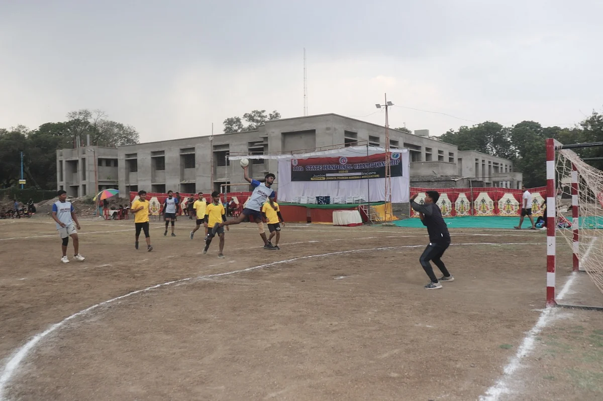 Handball match in Indore on Friday