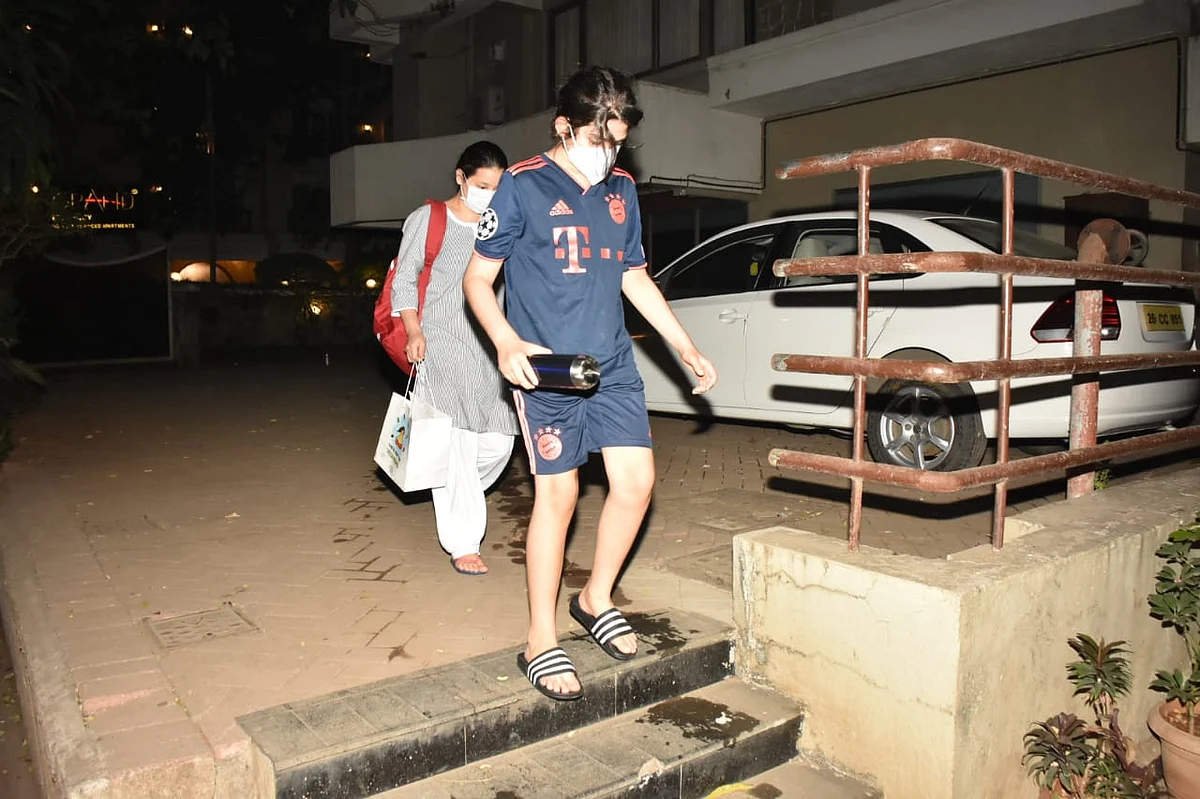 In Pics: Karisma Kapoor's son Kiaan looks unrecognisable as he sports long hair in a ponytail
