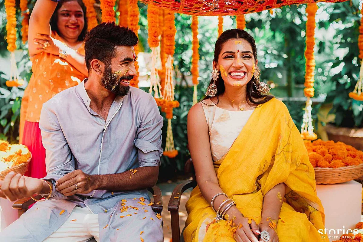 Indian pacer Jasprit Bumrah ties the knot with sports presenter Sanjana Ganesan - check out pics here