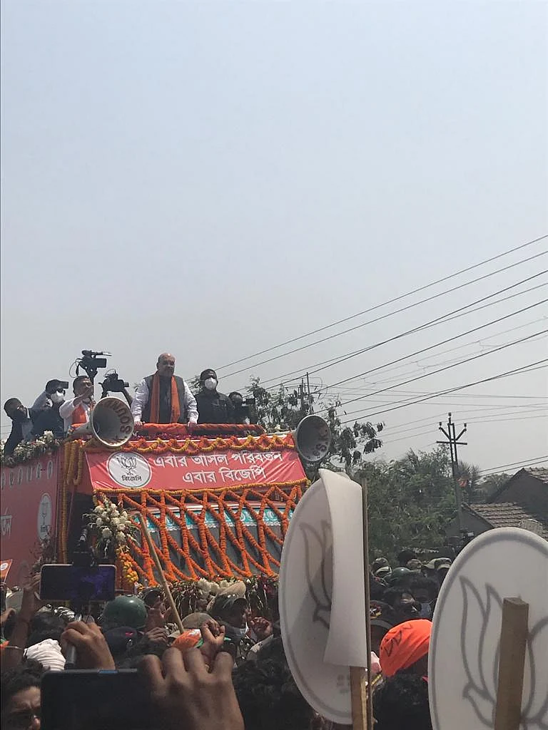 West Bengal Assembly Polls: Sea of people seen at Amit Shah’s Nandigram rally