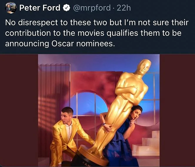 Priyanka Chopra claps back at Aussie journalist who questioned her qualification as Oscar nominees announcer