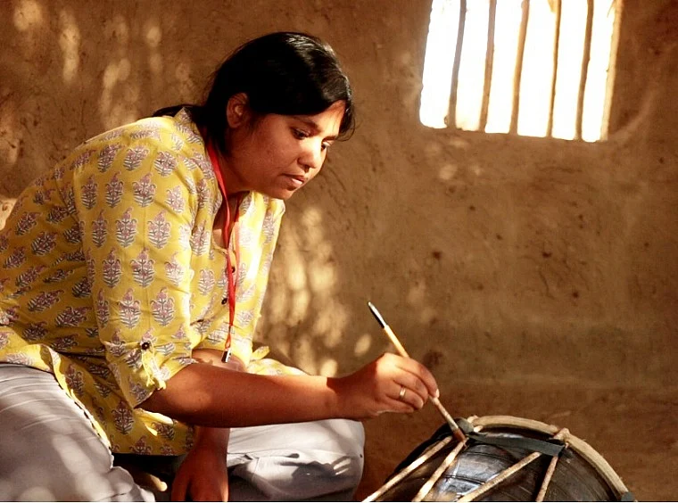 Production Designer Sheel Thakore on the sets of Hellaro