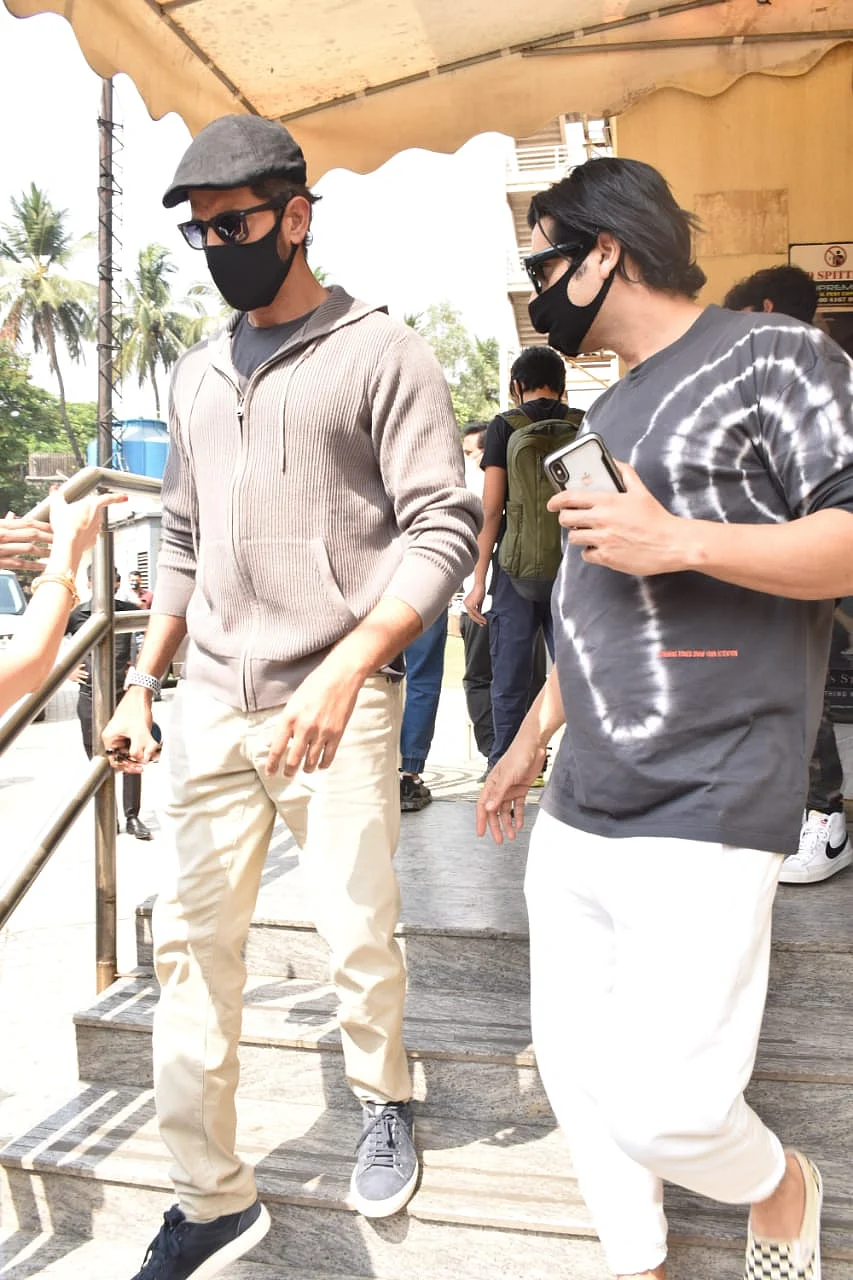 In Pics: Sussanne Khan sports short hair as she arrives for 'Godzilla Vs. Kong' with ex-husband Hrithik Roshan, kids