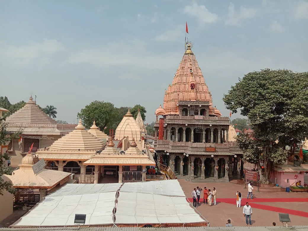 Mahakaleshwar Temple's courtyard almost wears a deserted look
