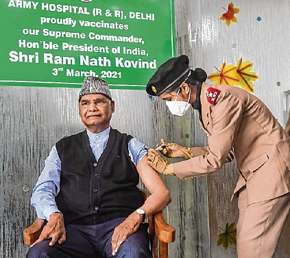 First citizen takes first shot of Covid-19 vaccine