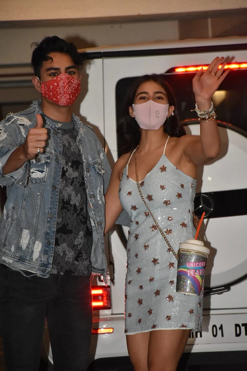 In Pics: Sara Ali Khan's quirky bag of 'Unicorn Tears' steals the show at Ibrahim's birthday bash