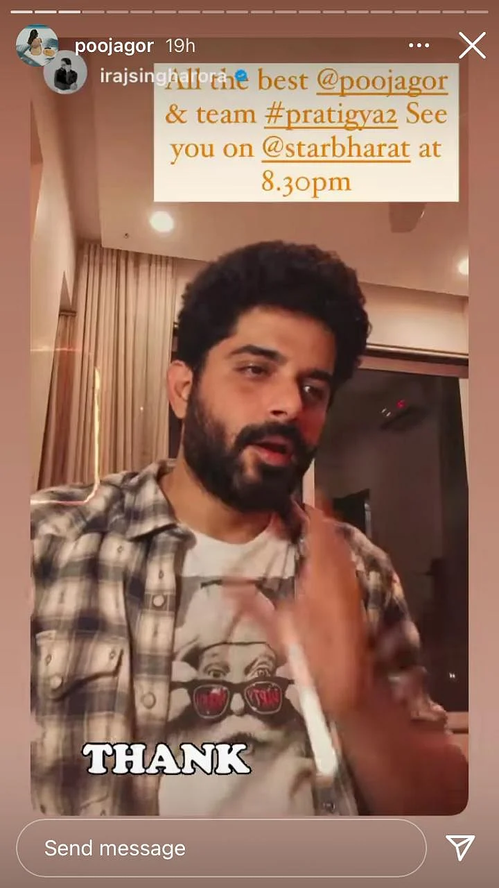 Pooja Gor's ex-BF Raj Singh Arora wishes her and 'Mann Ki Awaaz Pratigya 2' team all the best