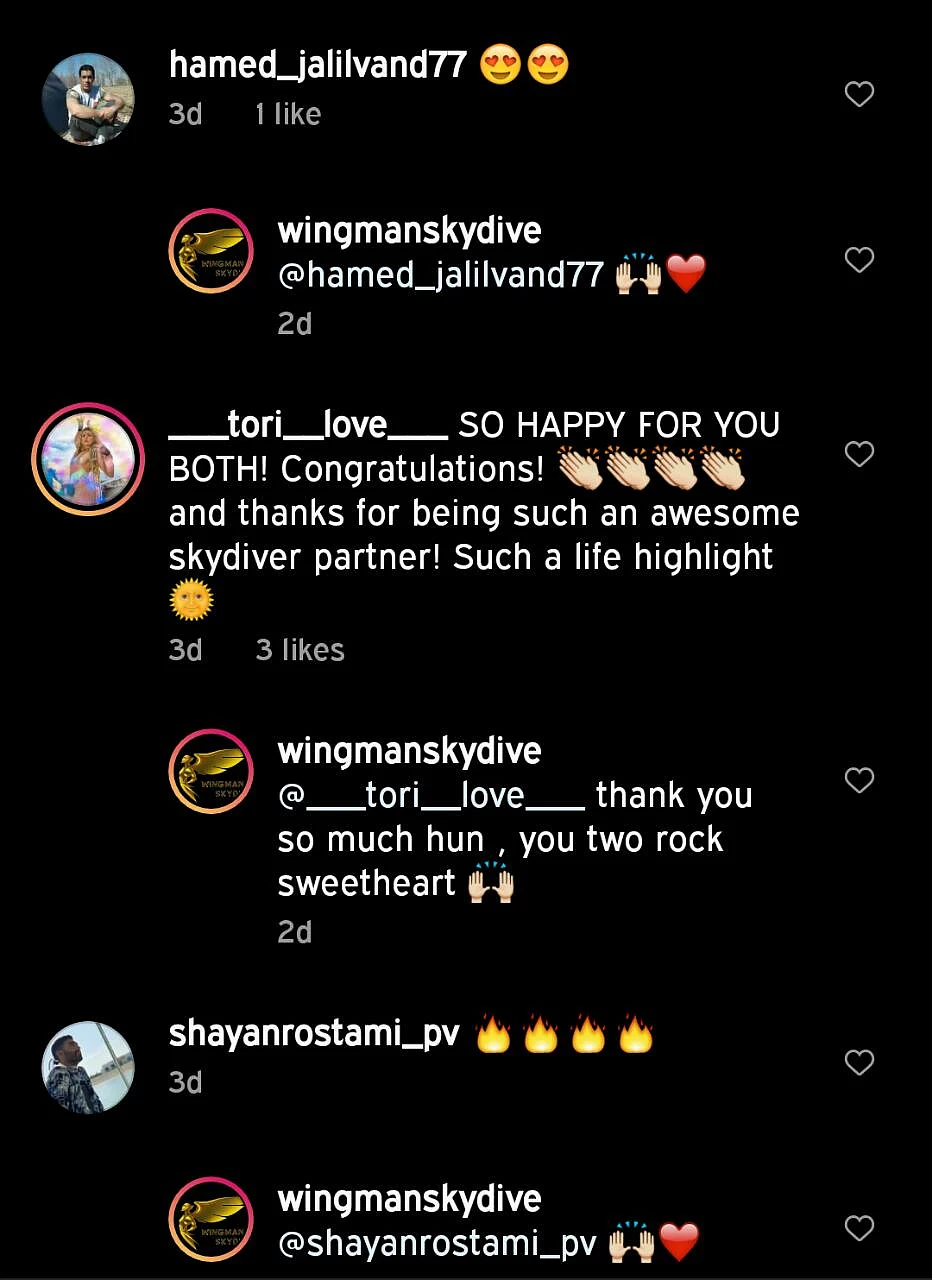 Wedding Proposal Goals: Pilot proposes to girlfriend mid-air while skydiving; watch her reaction