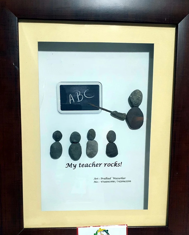 Bhopal: Artist makes pebbles talk, spreads COVID-19 norms awareness with artwork