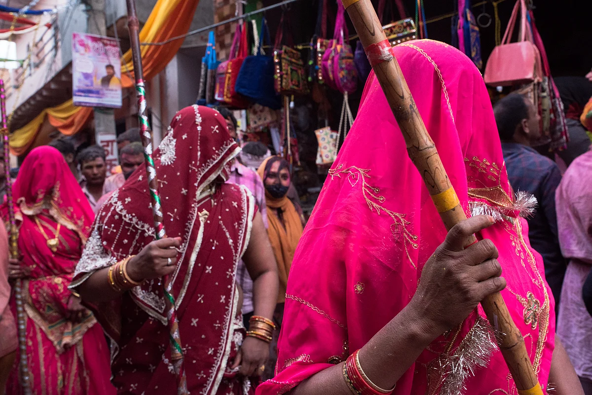 Happy Holi 2021: Experience the essence of 'Lathmar Holi' through these incredible images from 'Barsana'