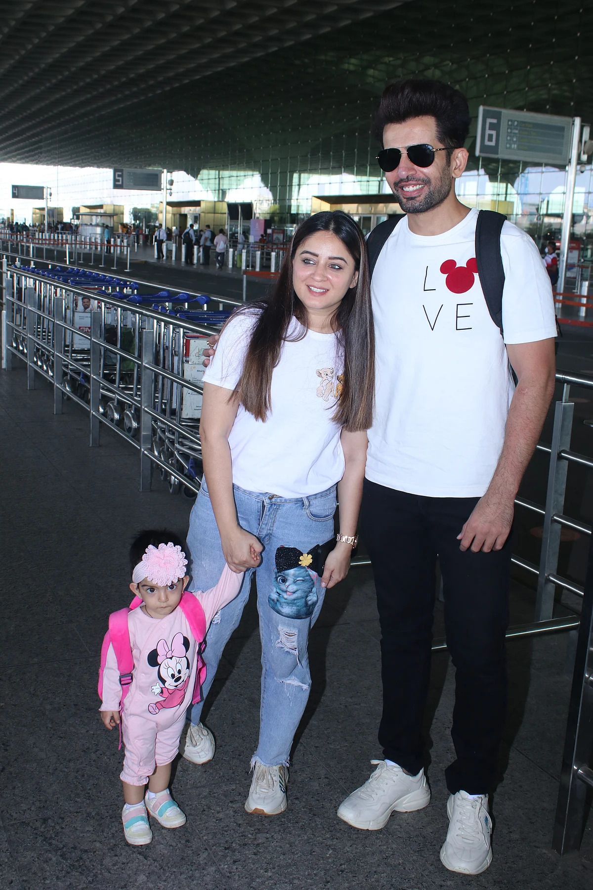 Jay Bhanushali, Mahhi Vij trolled for leaving their adoptive kids at home and travelling with daughter Tara