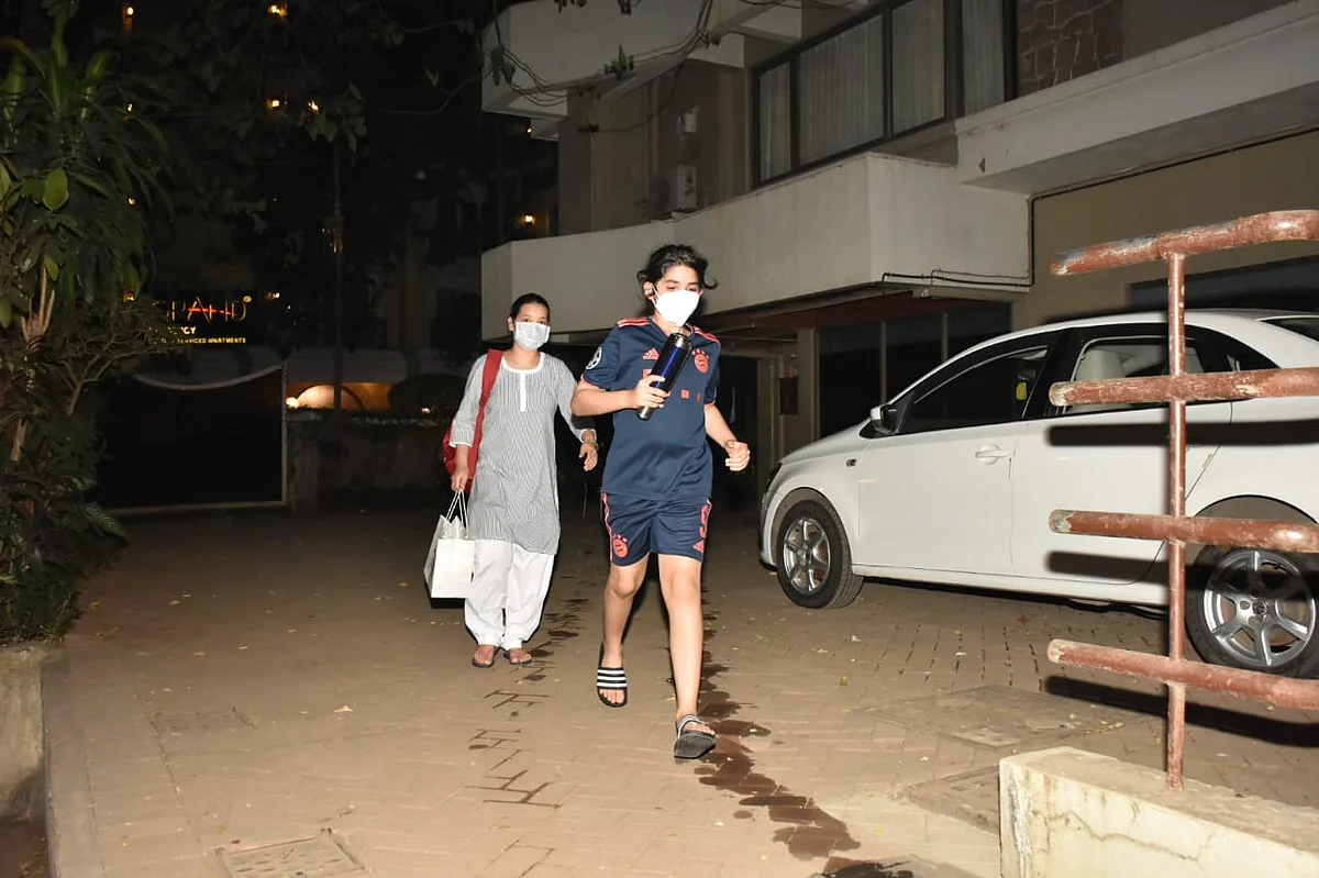 In Pics: Karisma Kapoor's son Kiaan looks unrecognisable as he sports long hair in a ponytail