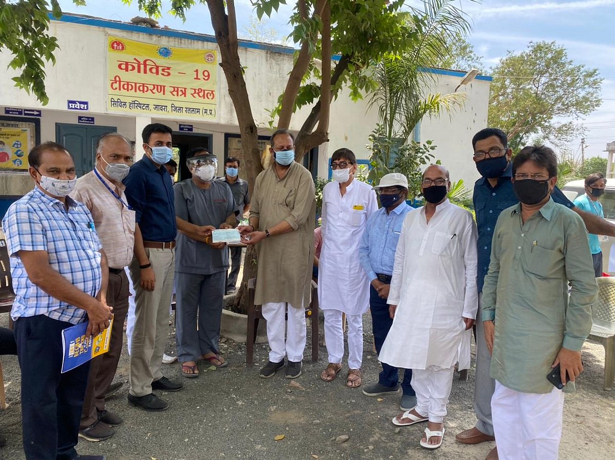 Madhya Pradesh: Philanthropists donate Rs 35L for the Jaora oxygen plant in 24 hours