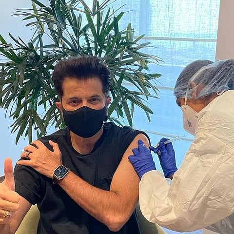Anil Kapoor receives second shot of COVID-19 vaccine; check out son Harshvardhan's comment questioning eligibility