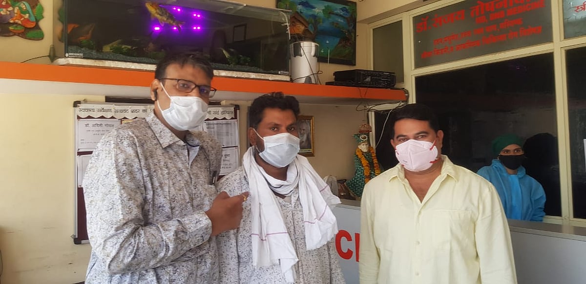 Madhya Pradesh: Man recovers after receiving 85% infection in lungs with coronavirus in Sanawad