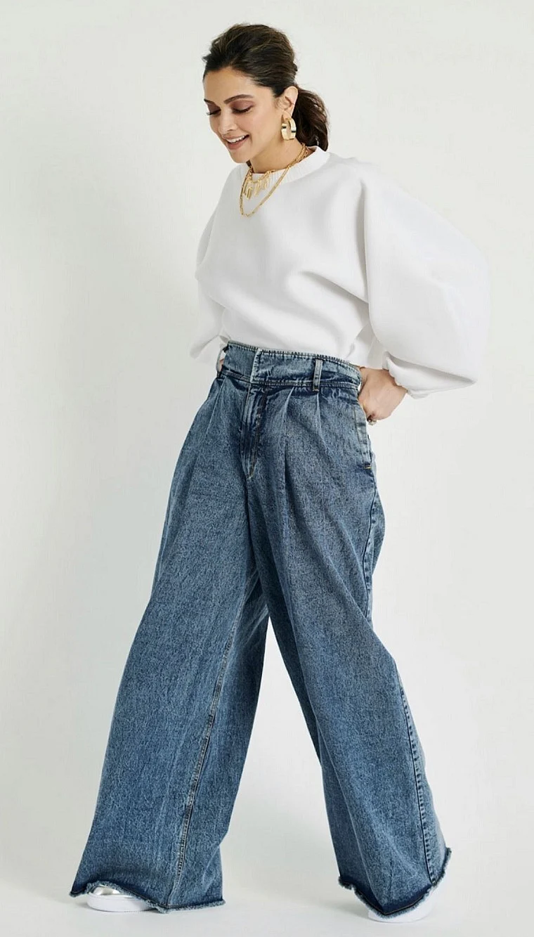 Deepika Padukone has often been spotted in oversized denims