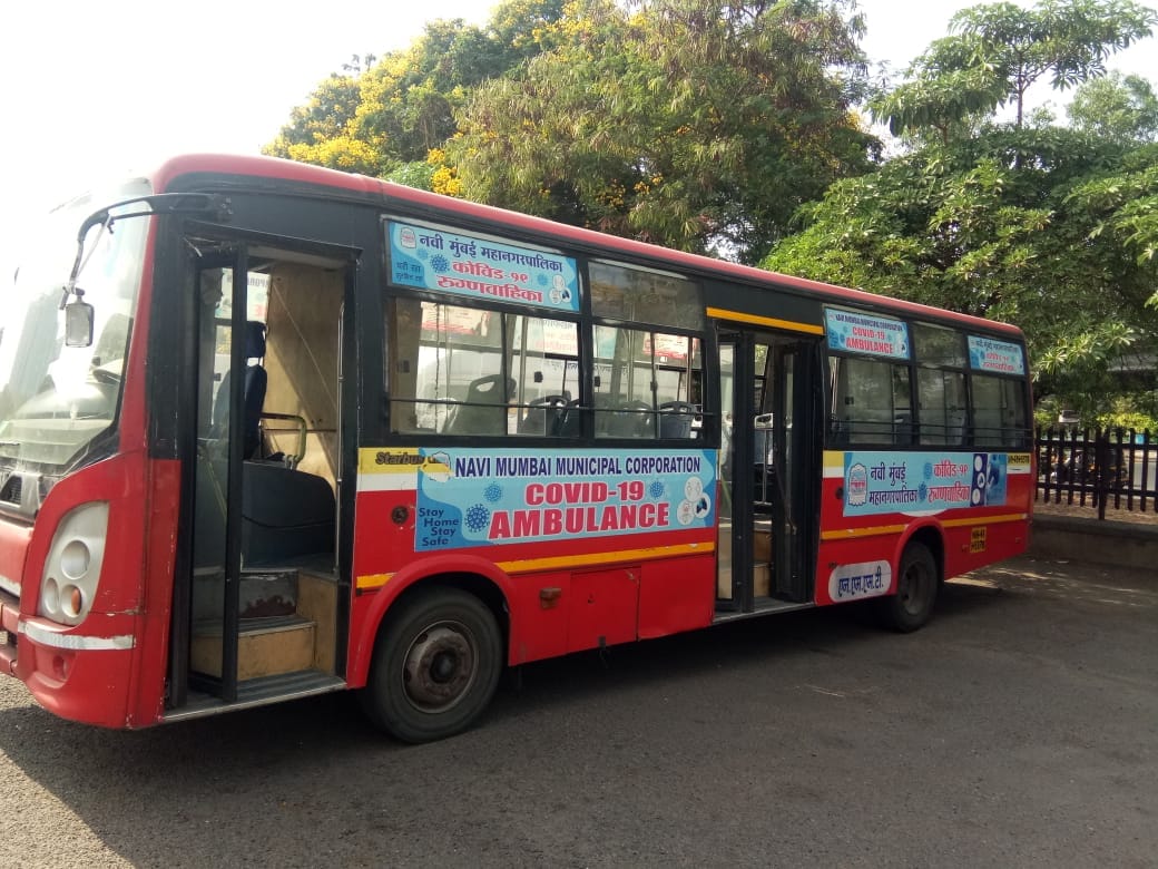 Navi Mumbai Swamped With COVID 19 Cases NMMC Converts 45 NMMT Buses 