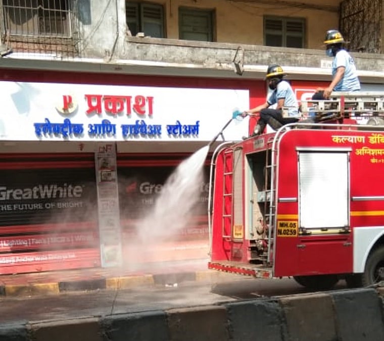 COVID-19 in Kalyan: KDMC picks up safety measures; conducts sanitisation in city